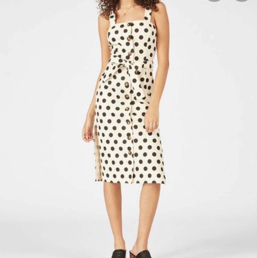 NWT JustFab Button Front Midi Dress XL